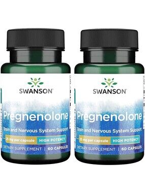 Swanson High Potency Pregnenolone 25 Milligrams 60 Capsules